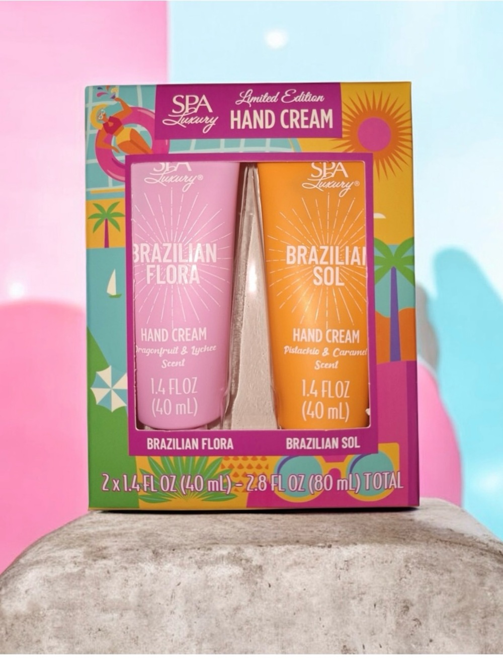 Hand Cream Duo - Pink Brazilian Flora & Orange Brazilian Sol